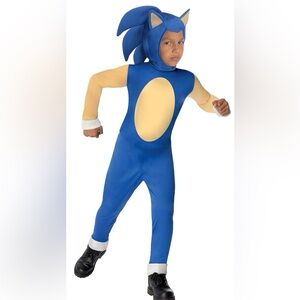 Rubies Sonic The Hedgehog Costume YOUTH Size S Jumpsuit and Mask Included